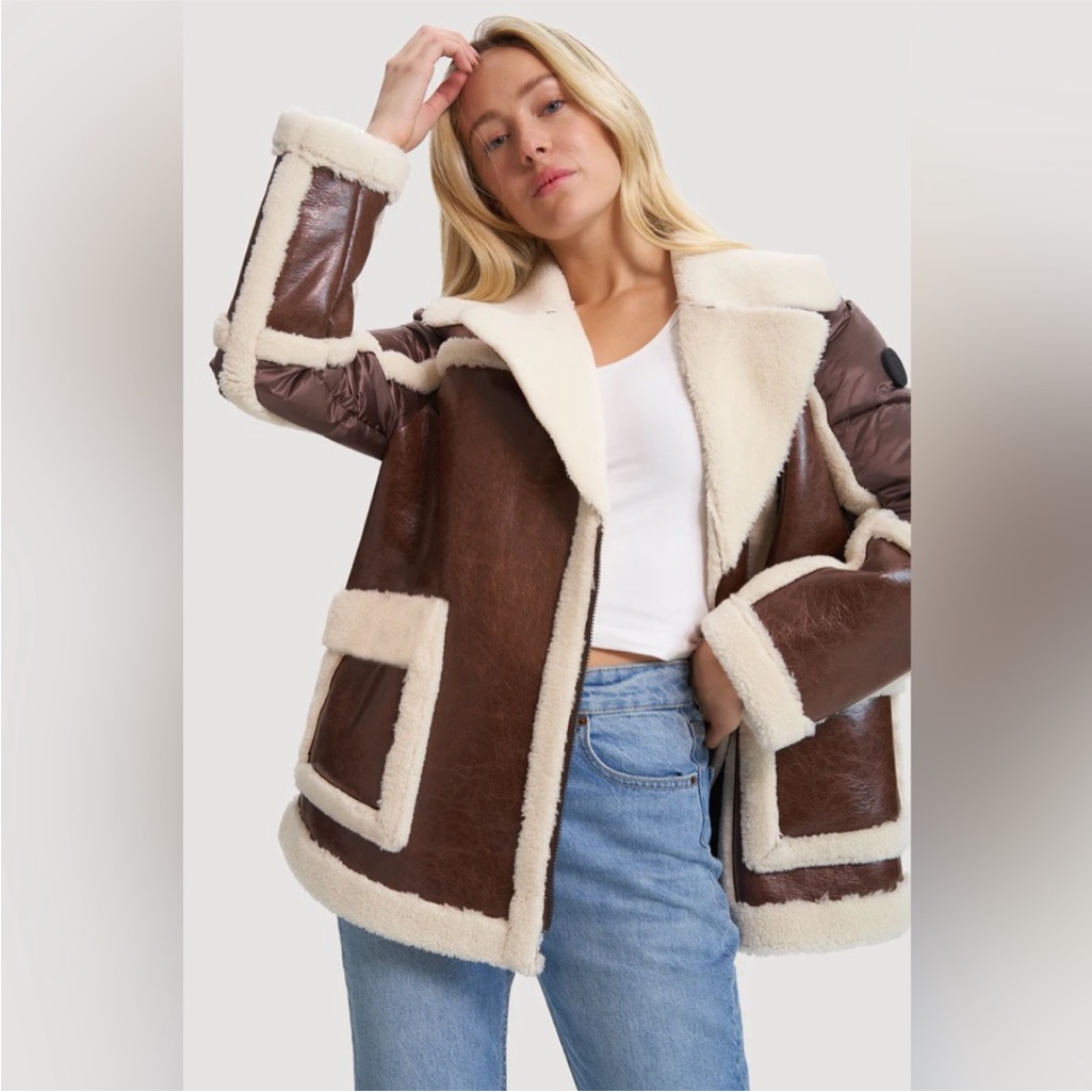 Noize Raelynn Short Vegan Leather Coat